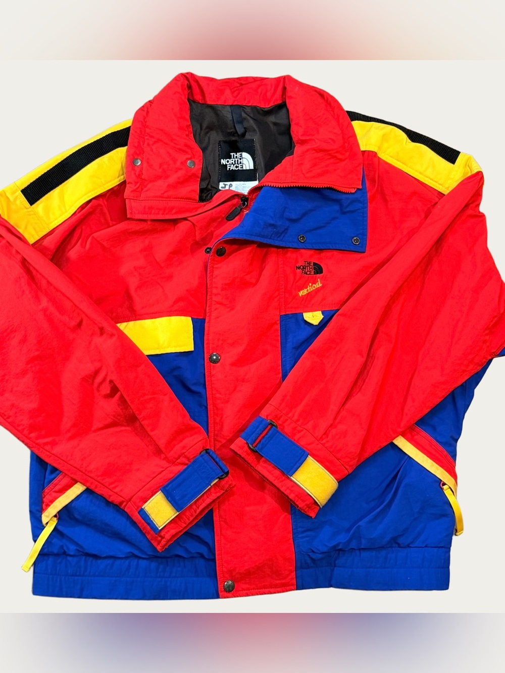 Vintage 90s The North Face Vertical Gore Tex Men's Colour Block Jacket Size M/L